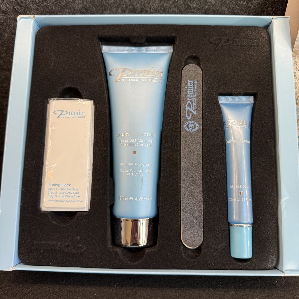 Premier‎ by Dead Sea Premier Beautifying Nail Kit NIB Buffer Cream Oil File